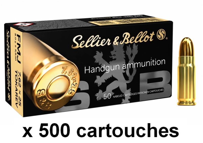 SELLIER & BELLOT cal.7,62x25 Tokarev /500
