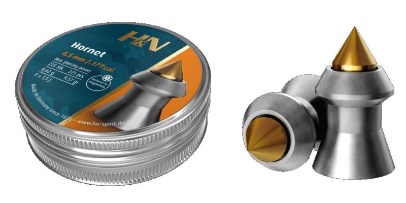 Plombs cal.4,5mm H&N HORNET Pointu (0.62 gr) /225