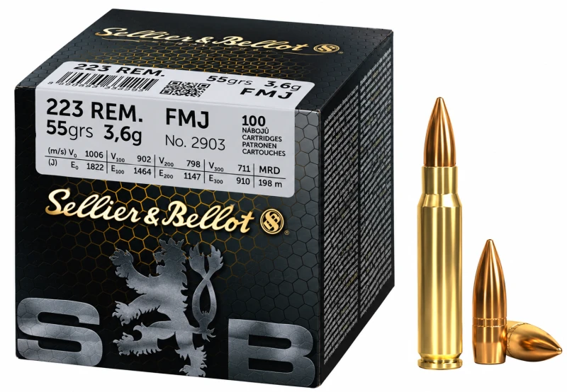 SELLIER & BELLOT cal.223 Rem FMJ 55gr /100
