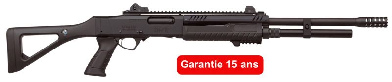Fusil à pompe FABARM STF12 Compact Professionnal 18" cal.12/76