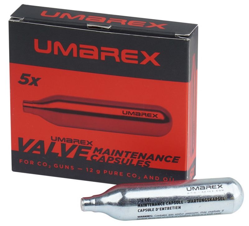 Capsule 12gr Co2 UMAREX d'entretien (lot de 5)
