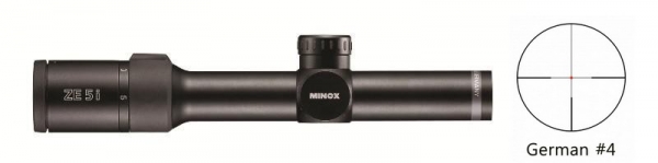 Lunette MINOX ZE5I 1-5x24 ret lumineux German 4