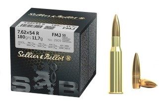 Sellier & Bellot cal.7,62x54 R FMJ 180 grains - 11.7 grammes /50