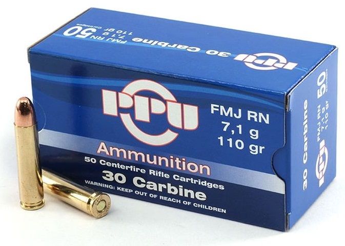 PARTIZAN cal.30 Carbine (30M1) FMJ 110 grains - 7.1 grammes /50