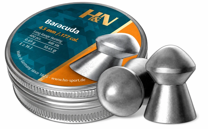 Plombs cal.4,5mm H&N Baracuda Pointu (0.69 gr) /400