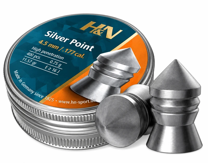 Plombs cal.4,5mm H&N Silver Point Pointu (0.75 gr) /400