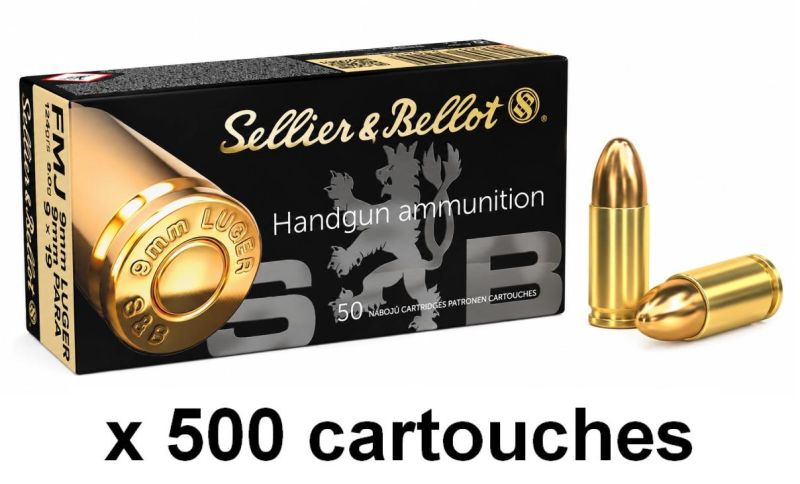 SELLIER & BELLOT cal.9mm PARA FMJ /500