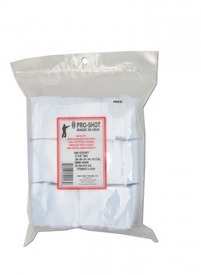 Patch de nettoyage PRO-SHOT pour l'entretien des armes cal.9mm - 10mm (sachet de 500)