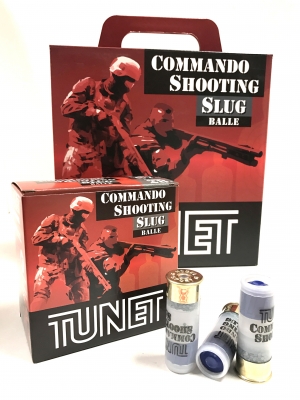 Cartouches TUNET Slug Commando Shooting cal.12/67 (boite de 100)