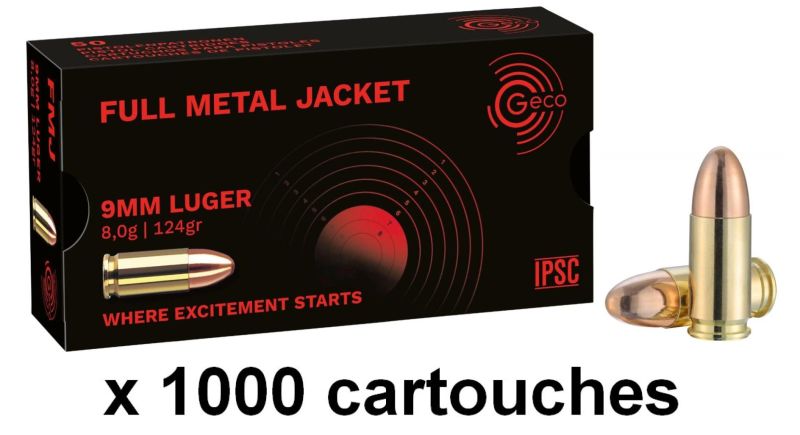 GECO cal.9mm PARA FMJ /1000