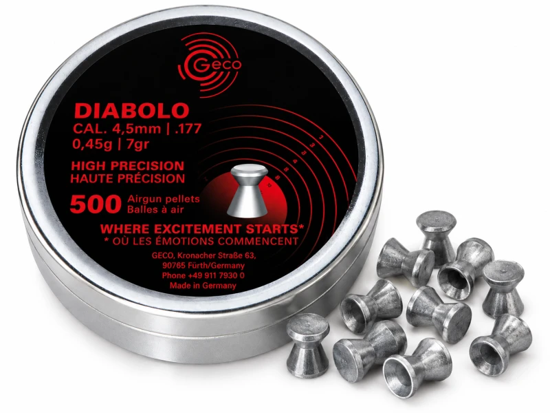 Plombs cal.4,5mm GECO Diabolo (0.45gr) /500