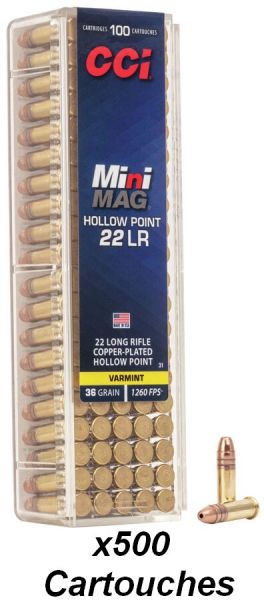 CCI cal.22lr Varmint Minimag Hollow Point (36gr) /500