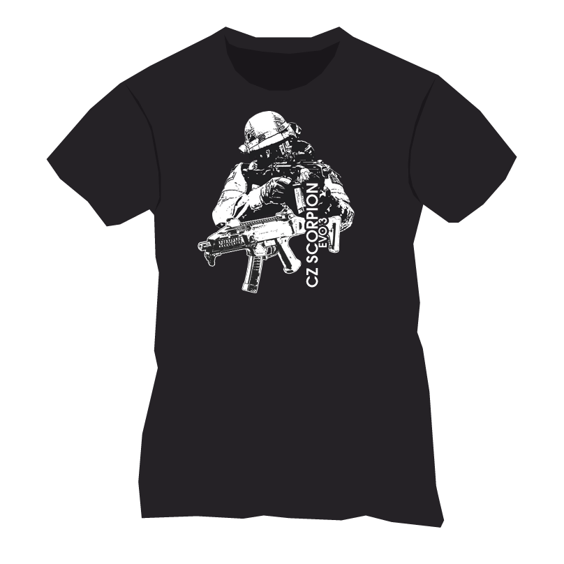 T-Shirt noir CZ Evo 3 Taille. M
