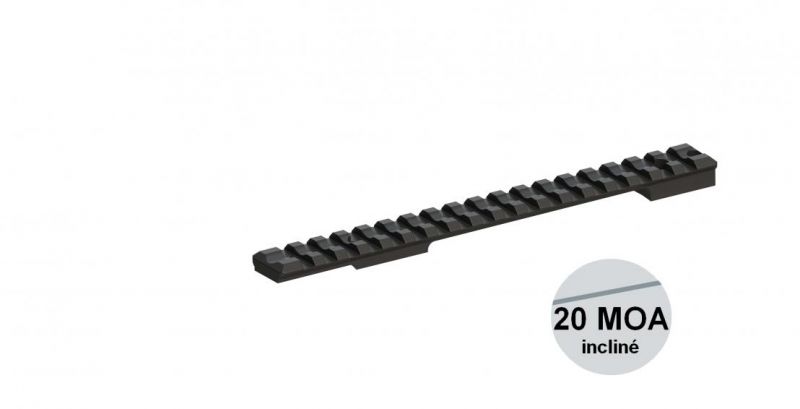 Embase longue - Rail picatinny RECKNAGEL REMINGTON 700 Long (incliné à 20MOA)