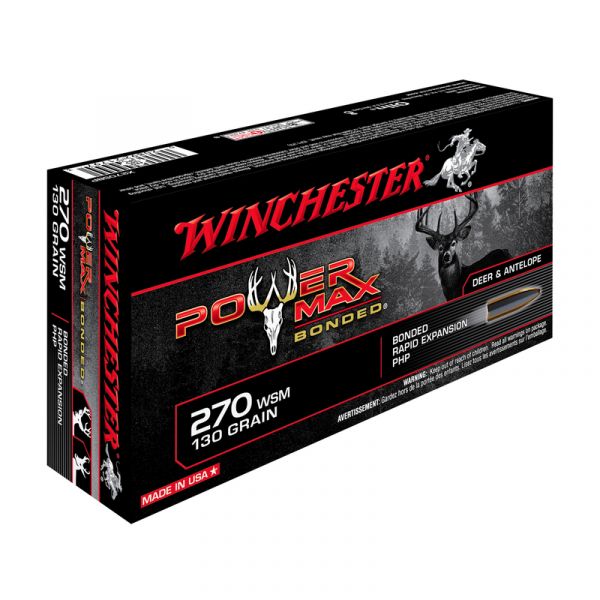 WINCHESTER cal.270 Wsm Power Max 130 grains - 8.4 grammes /20