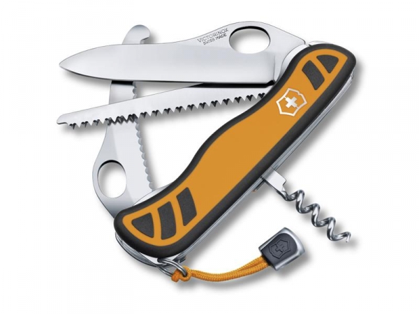 VICTORINOX HUNTER XT GRIP ORANGE/NOIR  - Couteau de chasse 6 fonctions