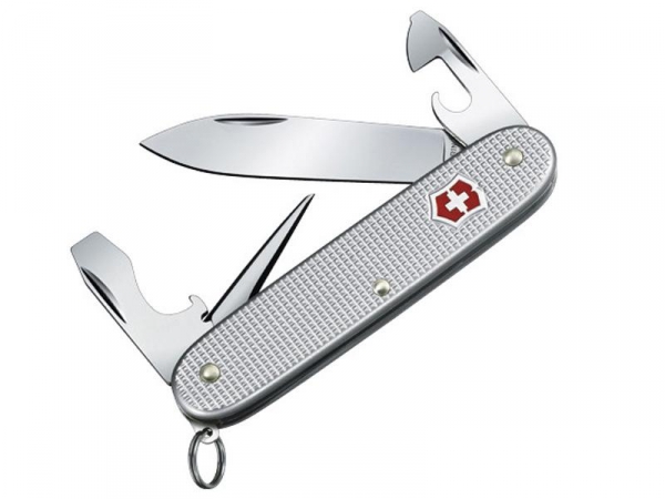 VICTORINOX PIONEER ALOX GRIS - Couteau outdoor 8 fonctions