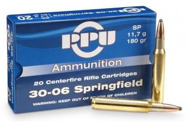 PARTIZAN cal.30-06 Sprg Soft Point 180 grains - 11.7 grammes /20