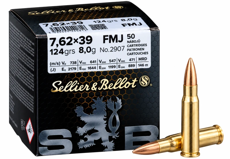 SELLIER & BELLOT cal.7,62x39 FMJ /50
