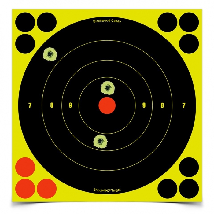 Cibles adhésives rondes 20x20 BIRCHWOOD Shoot (paquet de 6)
