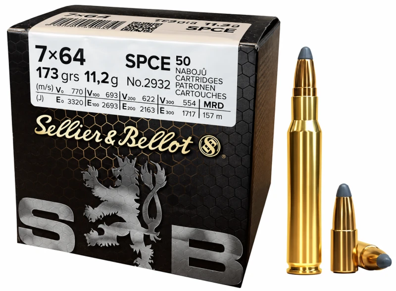 SELLIER & BELLOT cal.7x64 SPCE 173 grains - 11.2 grammes /50