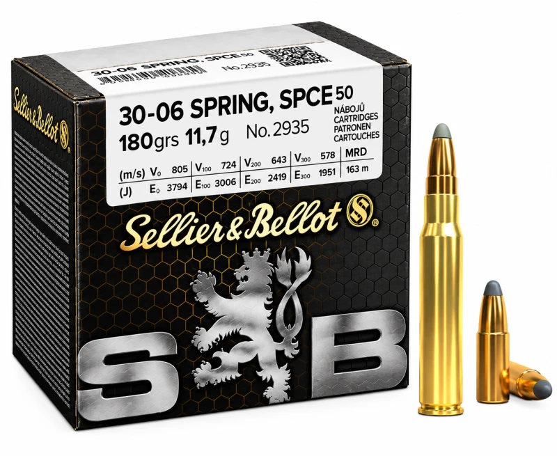 SELLIER & BELLOT cal.30-06 Sprg SPCE 180 grains - 11.7 grammes /50