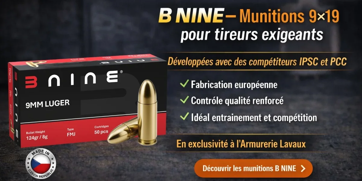 Munitions 9x19 B NINE à découvrir dès maintenant !